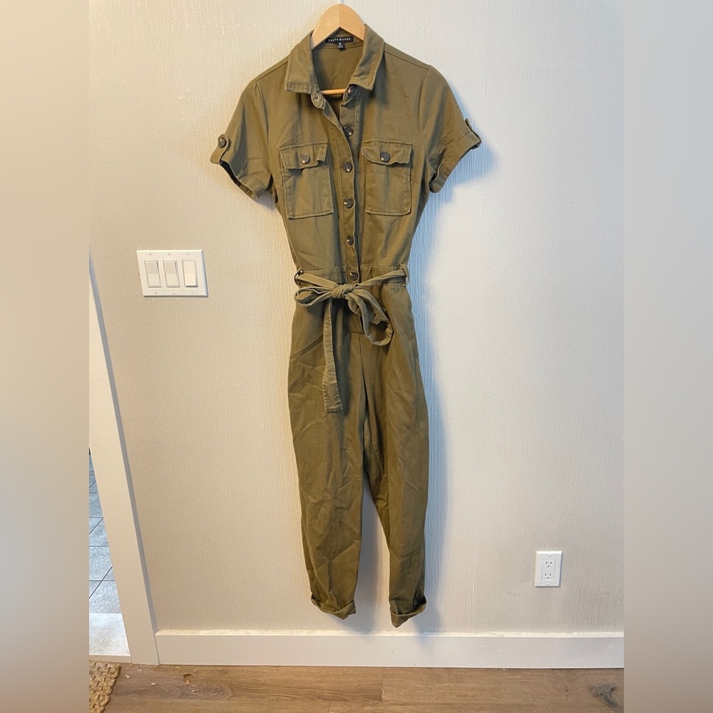 Khaki Green Romper